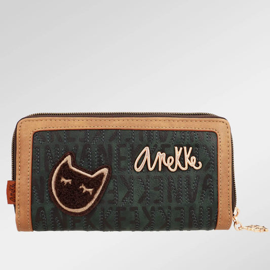 Anekke The Forest RFID-portemonnee Canada synthetisch stedelijk groen - 10 kaartsleuven 18x10x4cm