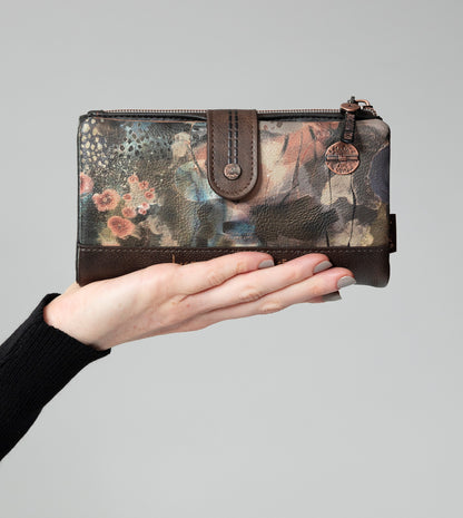 SHŌEN Portemonnaie Braun Kunst-Print