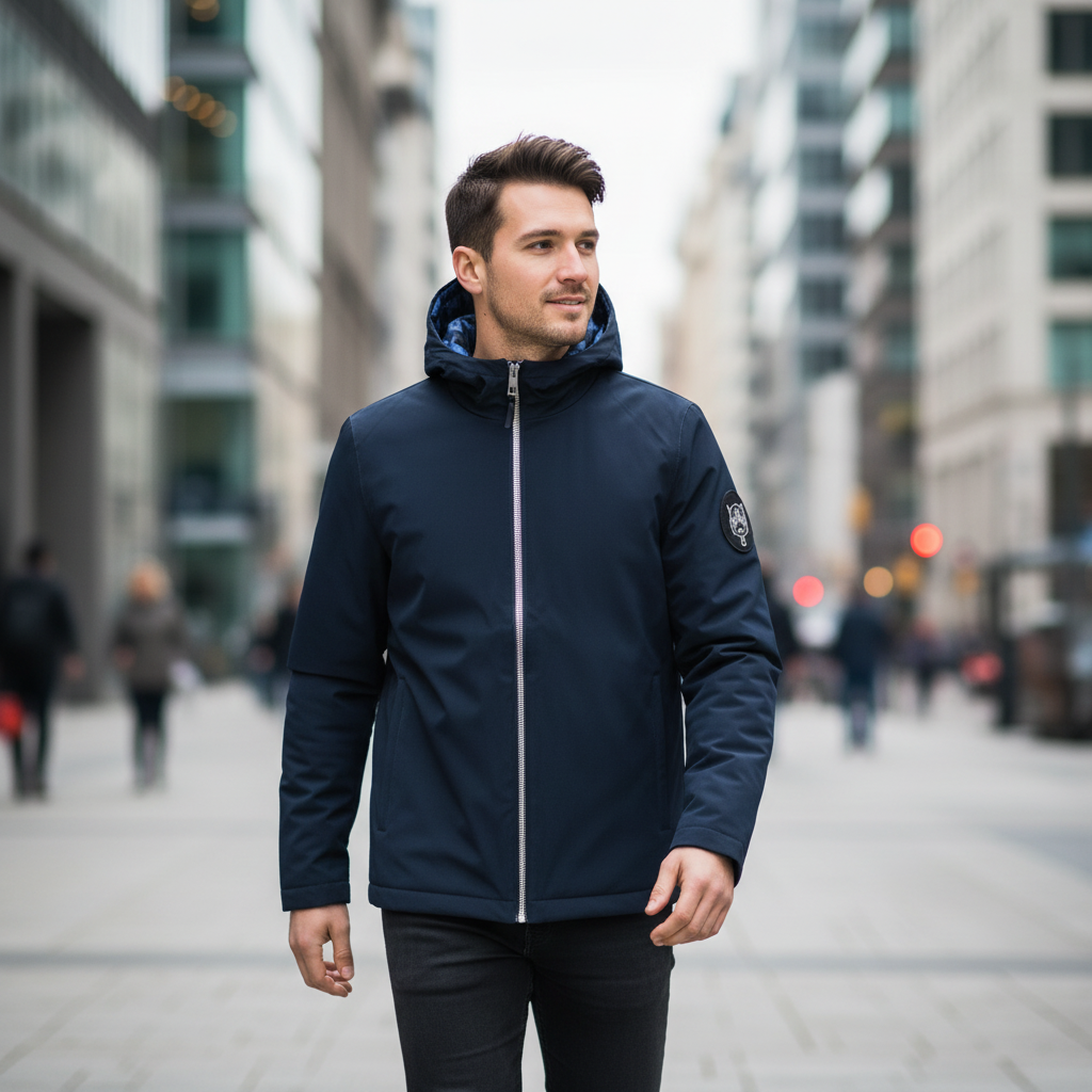 Plein Sport Herren Wechseljacke Kapuze Polyester Outlet