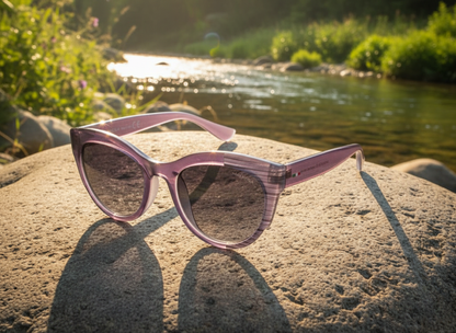 Made in Italia Damen Sonnenbrille Violett 50er Jahre Acetat TR90