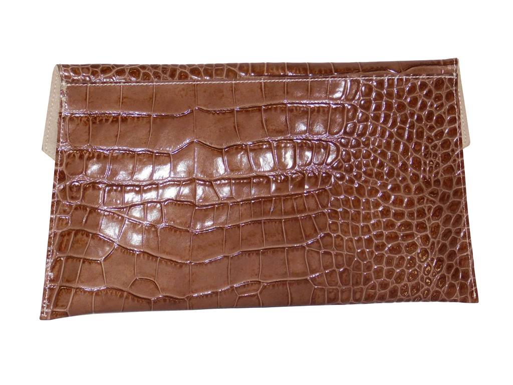 Damen Leder Clutch