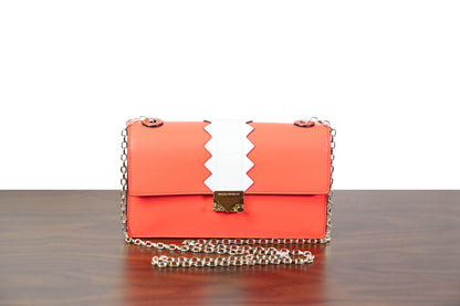 Damen Leder Clutch